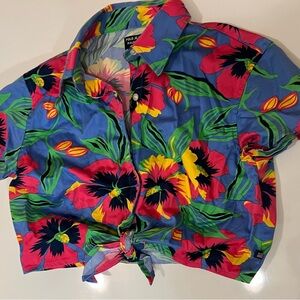Polo Ralph Lauren Floral Tie-Front Shirt